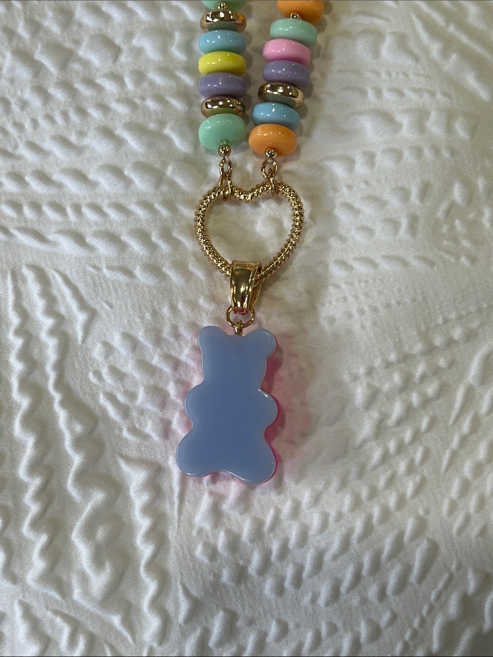 Betsy Johnson Candy Necklace Gummy Bear Charm!!!! - Picture 2 of 4